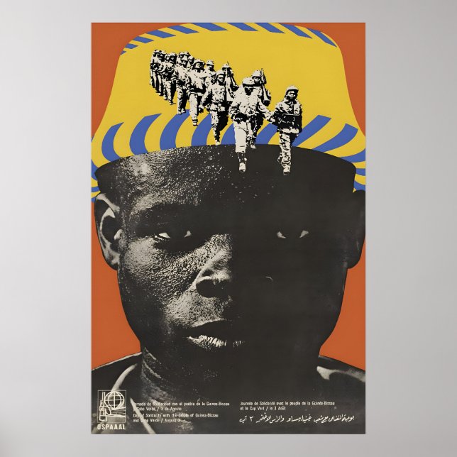 Poster Dia de Solidariedade com Cartaz OSPAAAL (Frente)