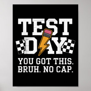 Poster Dia de Teste Bruh Sem Limite Motivação