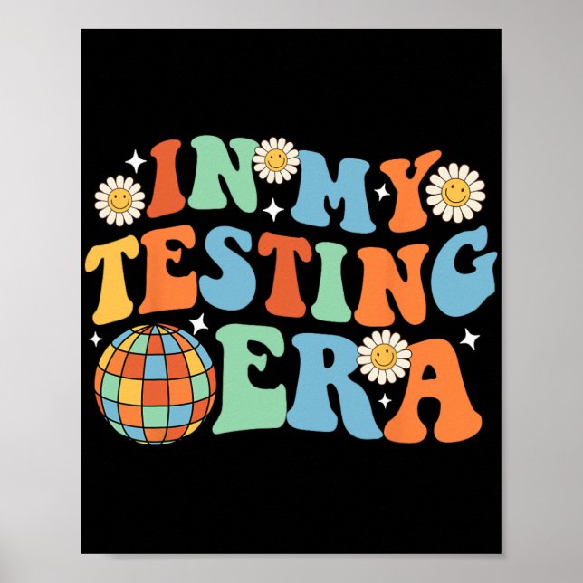 Poster Dia de Teste da Minha Era de Teste (Frente)