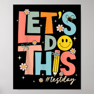 Poster Dia de Teste Estado Testando Vamos Fazer Isso Prof