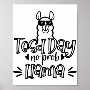 Poster Dia de Teste Sem Prob-llama Llama Dia 1 de Teste d