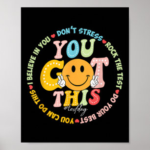 Poster Dia De Teste Você Tem Este Rock O Testin Do Profes