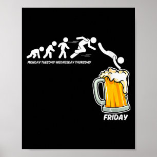Poster Dia de Trabalho de Segunda a Sexta-feira de Cervej