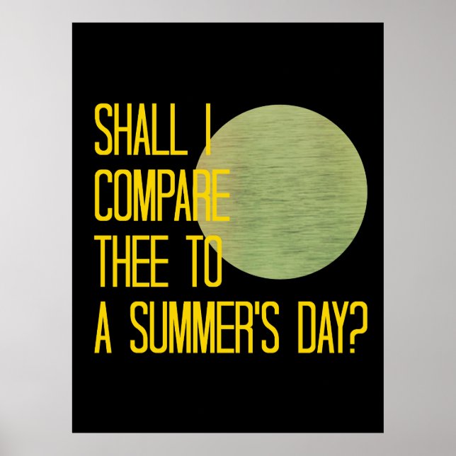 Poster Dia de Verão de Shakespeare (Frente)
