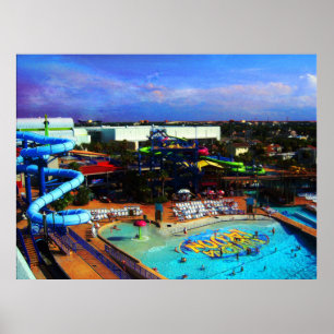 Póster Dia de verão em Waterpark em Daytona Beach