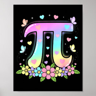 Poster Dia Divertido do Pi Mulheres Crianças Homens Bebê