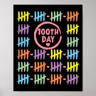 Poster Dia Do Arco-Íris Marca 100 Dias Da Escola G