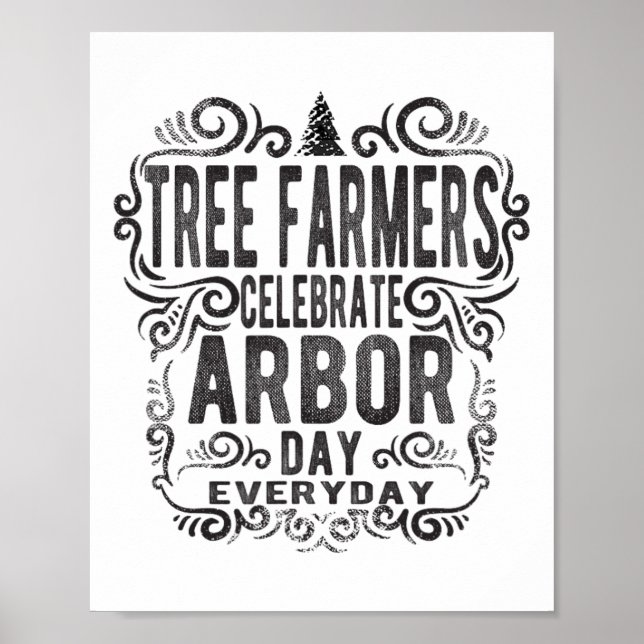 Poster Dia do Árvore de Árvore Dando Presente Dia da Terr (Frente)
