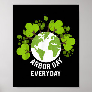 Poster Dia do Árvore Planeta Terra Aniversário Homens