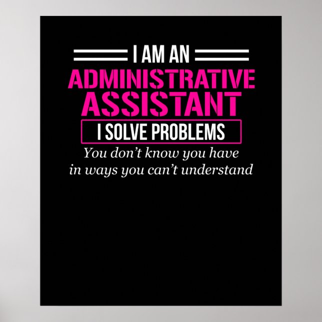 Poster Dia do Assistente Profissional Administrativo (Frente)