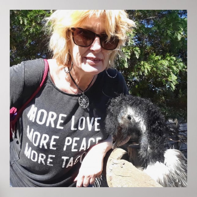 Poster Dia do Cabelo excelente para Marie e Emu Pal (Frente)