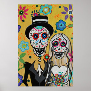 Póster Dia do casal inoperante do casamento