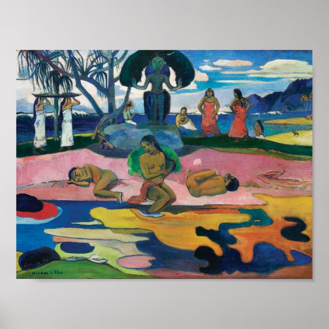 Poster Dia do Deus | Paul Gauguin | (Frente)