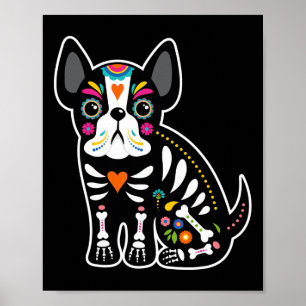 Poster Dia do Dia das Bruxas de Halloween, em Francês Mex