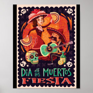 Poster Dia do Diâmetro inoperante de los Muertos
