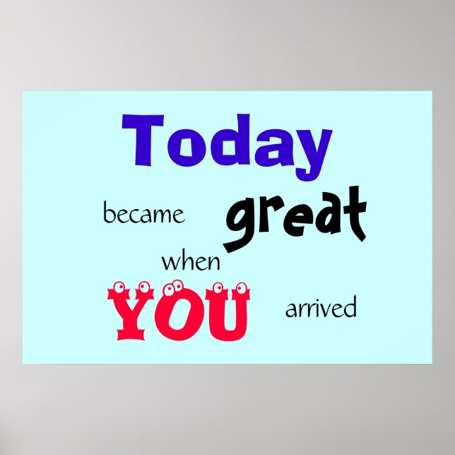 Póster Dia do excelente (Frente)