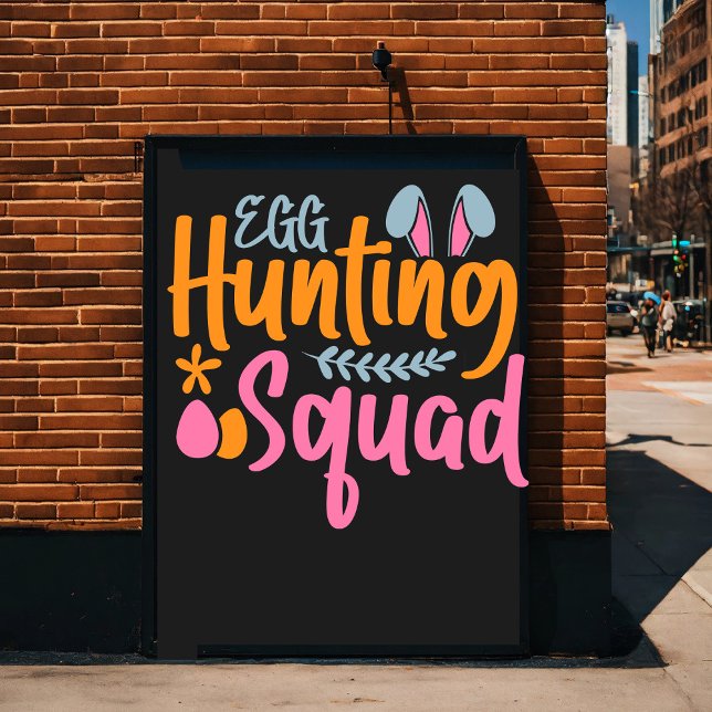 Póster Dia do felz pascoa - Ovos sobrevoando (Criador carregado)