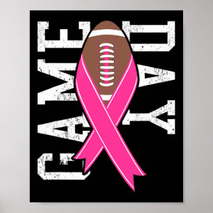 Poster Dia do Jogo - Futebol Rosa de Consciência do Cance
