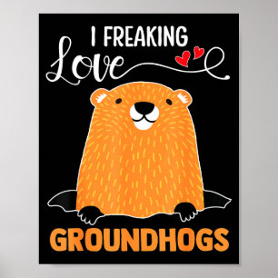 Poster Dia do Marmota Eu Amo Muito Marmota Png