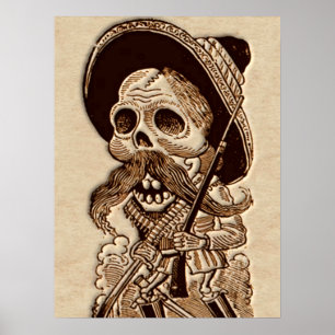 Póster Dia do morto - Diâmetro de Los Muetos