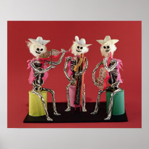 Póster Dia do morto: Mariachi, de Oaxaca