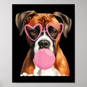Poster Dia do Namorados de Goma-de-Bolha-Boxer