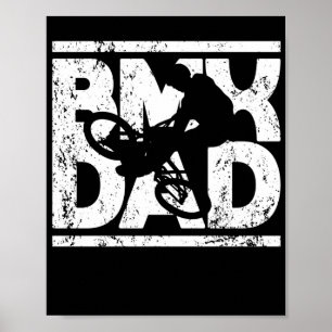 Poster Dia do pai do pai de bicicleta BMX