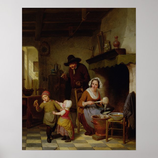 Poster Dia do Pancake, 1845 (Frente)