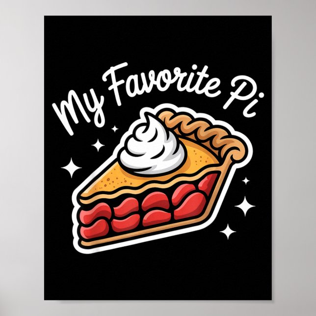 Poster Dia do Pi 14 de Março Presente Engraçado de Roupas (Frente)