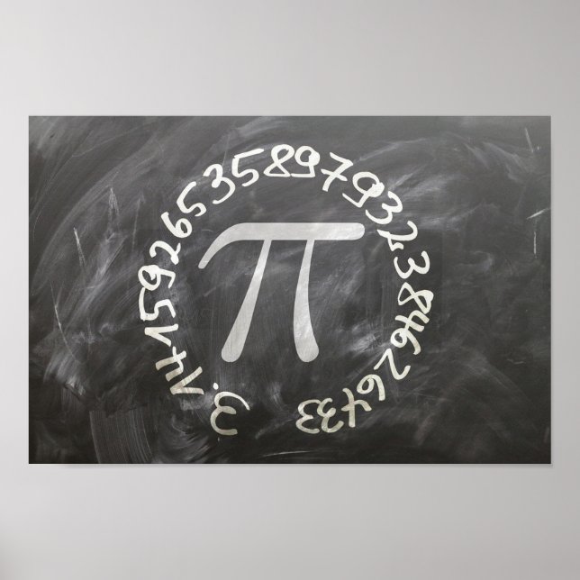 Poster Dia do Pi Dia do Pi Quadro Negro Educação (Frente)