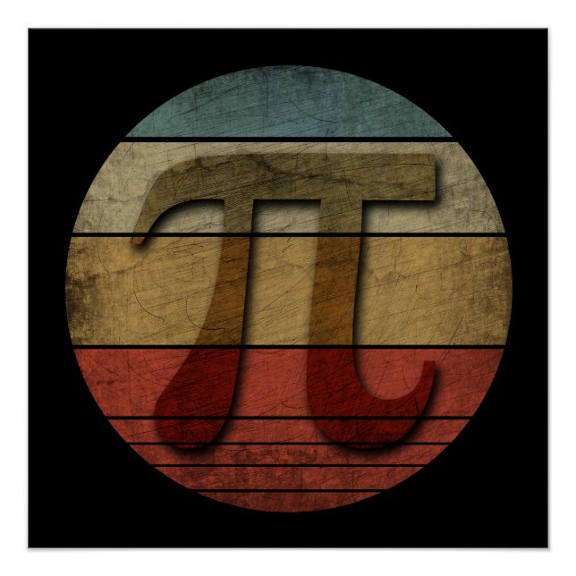 PÓSTER DIA DO PI VINTAGE (Frente)