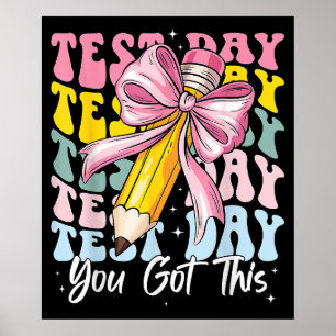 Poster Dia do Teste Balance o Teste Motivacional Você Con
