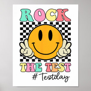 Poster Dia do Teste de Testes para Crianças com Sorriso R