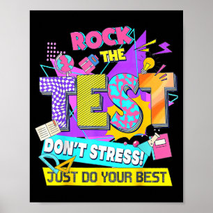 Poster Dia do Teste, Detone no Teste Não se Estresse Apen