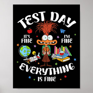 Poster Dia Do Teste É Ótimo, Tudo Está Bem, Testi
