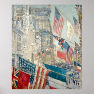 Poster Dia dos Aliados - Frederick Hassam Impressionism