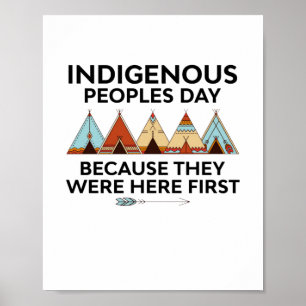 Poster Dia dos indígenas que estiveram aqui primeiro