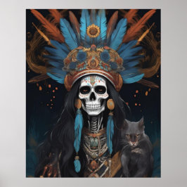 Poster Dia dos Mortos - Beleza do Dia De Los Muertos