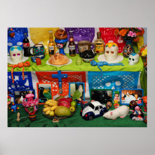 Poster Dia dos Mortos da Ofrenda