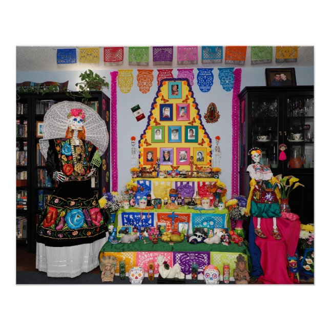 Póster Dia dos Mortos da Ofrenda (Frente)
