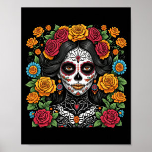 Poster Dia Dos Mortos La Catrina Dia Do Governo