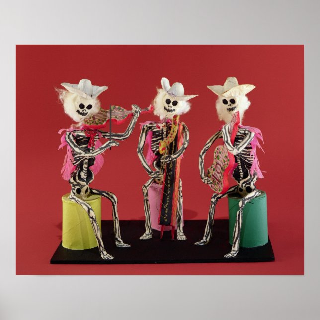 Póster Dia dos Mortos: Mariachi, de Oaxaca (Frente)