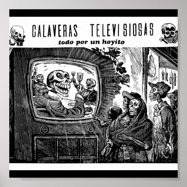 Póster Dia dos Mortos, México. Cerca de 1949 (Frente)