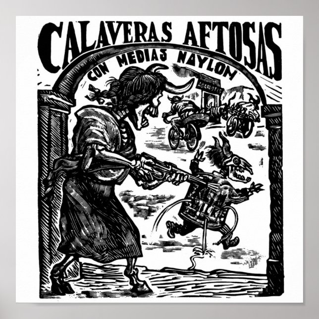 Póster Dia dos Mortos, México. Em 1947. (Frente)