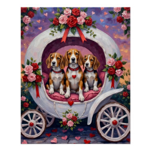 Póster Dia dos Namorados Beagles 