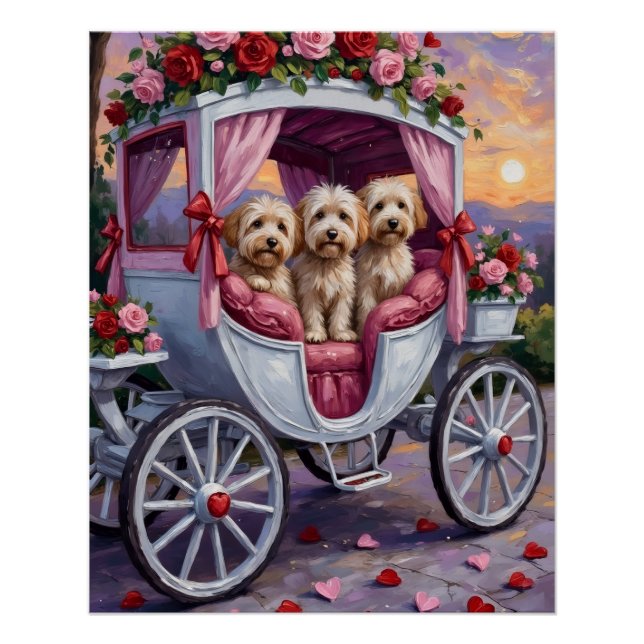 Póster Dia dos Namorados do Cão Havanês  (Frente)