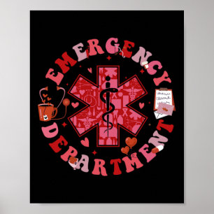 Poster Dia dos Namorados Enfermeira do Departamento de Em