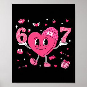 Poster Dia dos Namorados Engraçado 67 Meme Seis Sete 6 7