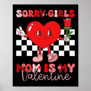 Poster Dia dos Namorados Meninos Crianças Desculpe Menina