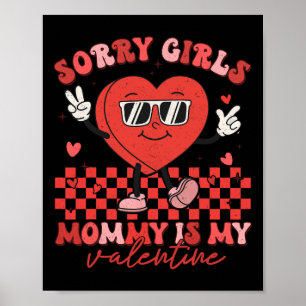 Poster Dia dos Namorados Meninos Crianças Desculpe Menina